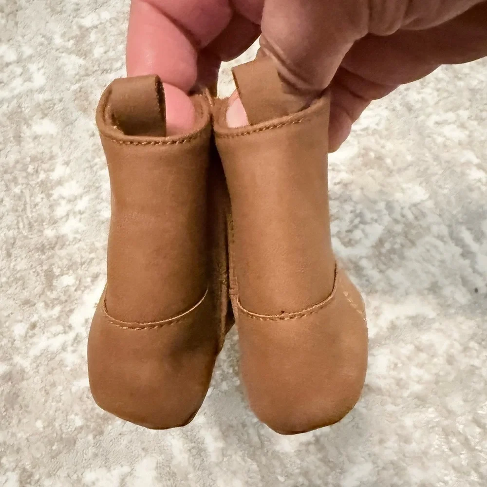 Carter's Brown Baby Walker Boots size 3/6M